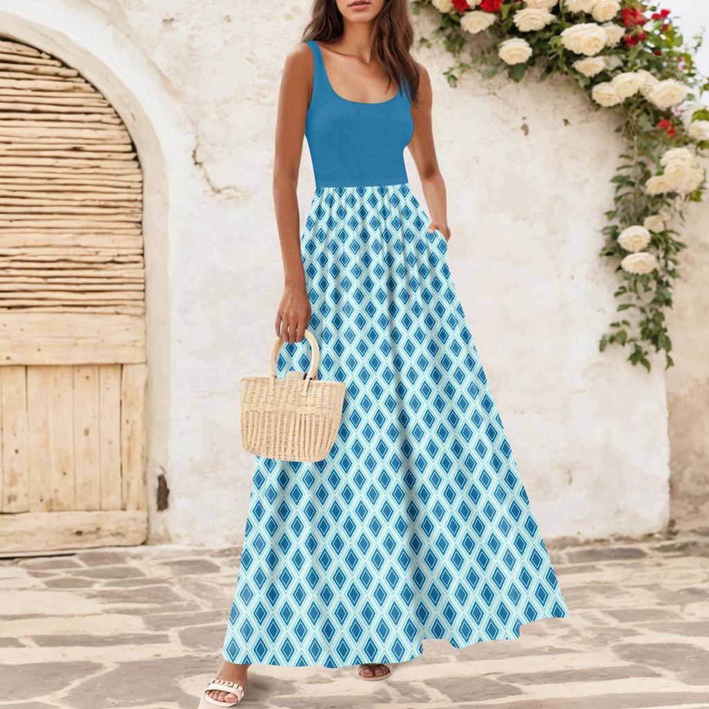 Women's Flowing Dresses Women's Summer Dresses Casual Long Dresses Cute Floral Long Dresses