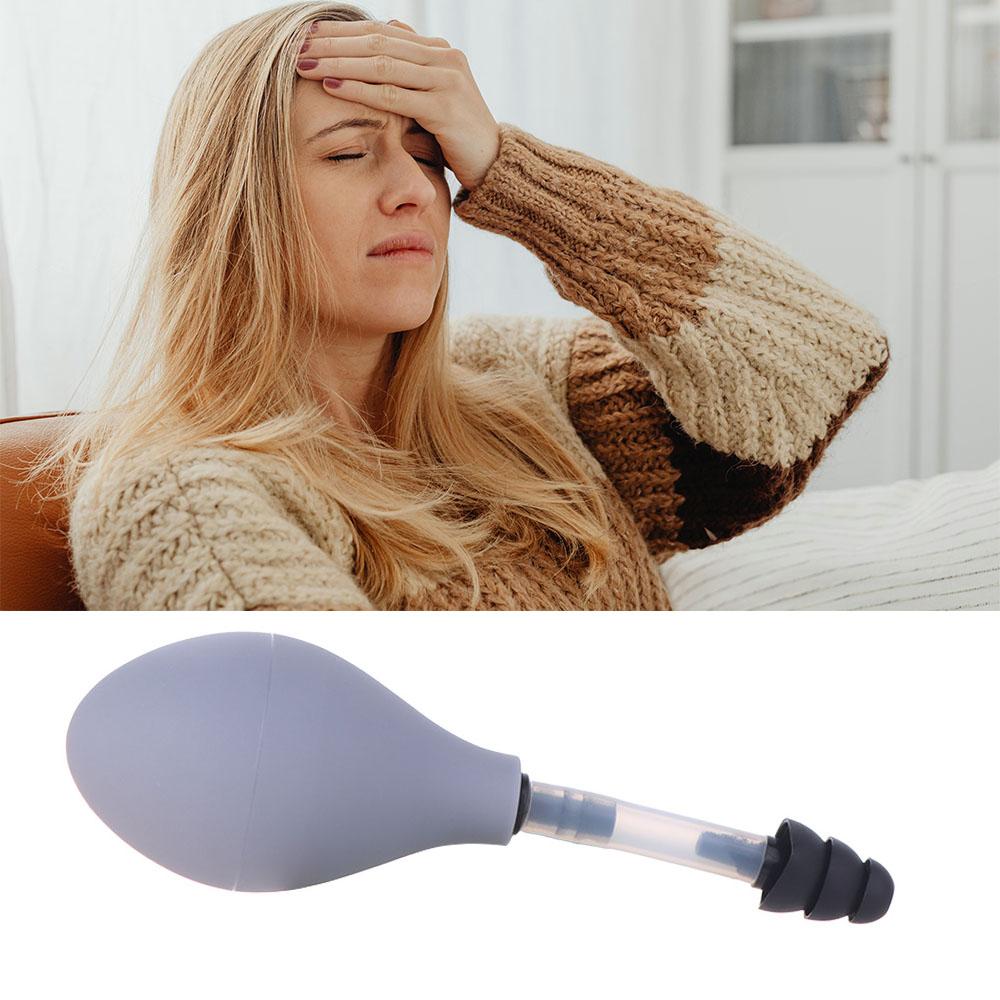Black Grey Ear Pressure Tool Silicone Relief Suction Device Motion Sickness