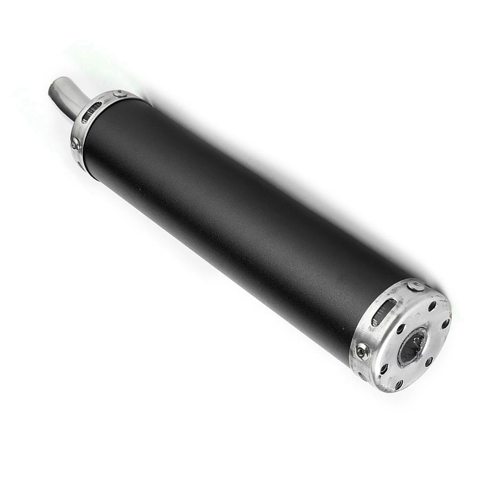Stainless Steel Exhaust Muffler Silencer 20mm0.8in Modified Parts for 2 Stroke MotorcycleBlack