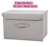 Collapsible Storage Box With Lid Multi Functional Clothe Underwear Socks Organizer Foldable Sundries Storage Basket For Wardrobe