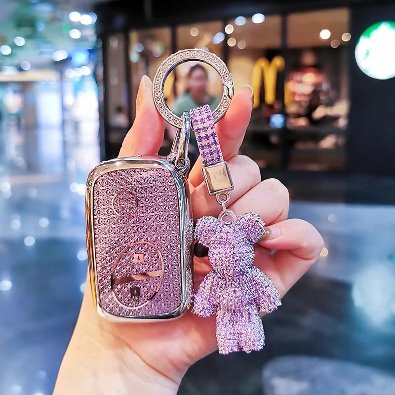 Suitable for the old BYD keycase F3 S6 L3 F0 G5 E6 S7 M6 G3R keycover key shell Keychain Car buckle Cute Bear Keychain