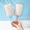 Прозрачная массажная расческа для девочек, воздушная расческа с пушистой подушкой, средство для укладки волос, антистатическая расческа