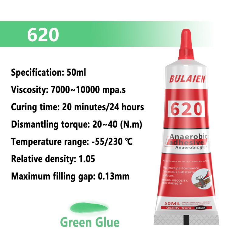 Threadlocker Screw Glue 50ml Quickly Cured Thread Locking Agent Anaerobic Adhesive Corrosion-Resistant Anti-Loosening Glue