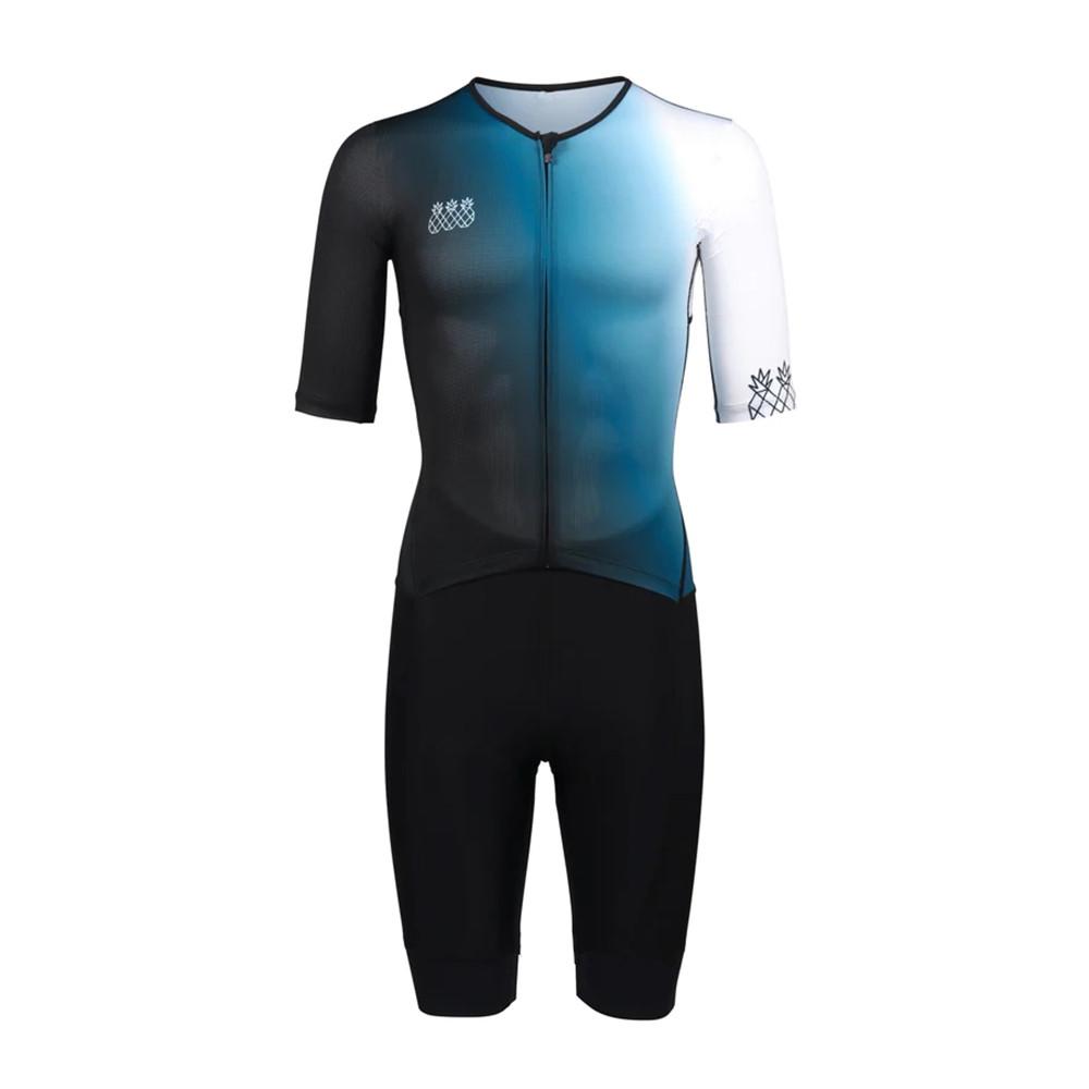 2026 Mens Triathlon Race Suit Short Sleeve Tri Suit Cycling Skinsuit Thin Pad Jumpsuit Pro Team Swiming/Runing/Cycling Clothing