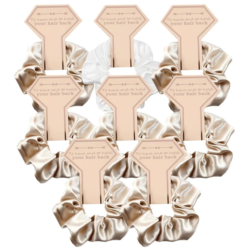 1set Bridal Shower Hair Ties Scrunchies Team Bride Bridesmaids Wrist Decors Wedding Gifts for Bachelorette Hen Party Souvenirs