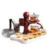 Creative Astronaut Kungfu Tea Set Automatic Glass Teapot Heat-resistant Tea Infuser Glass Tea Maker Pot With Base