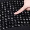 Waist Massage Car Seat Lumbar Pillow Wooden Bead Mesh Ventilate Backrest  Office Chair