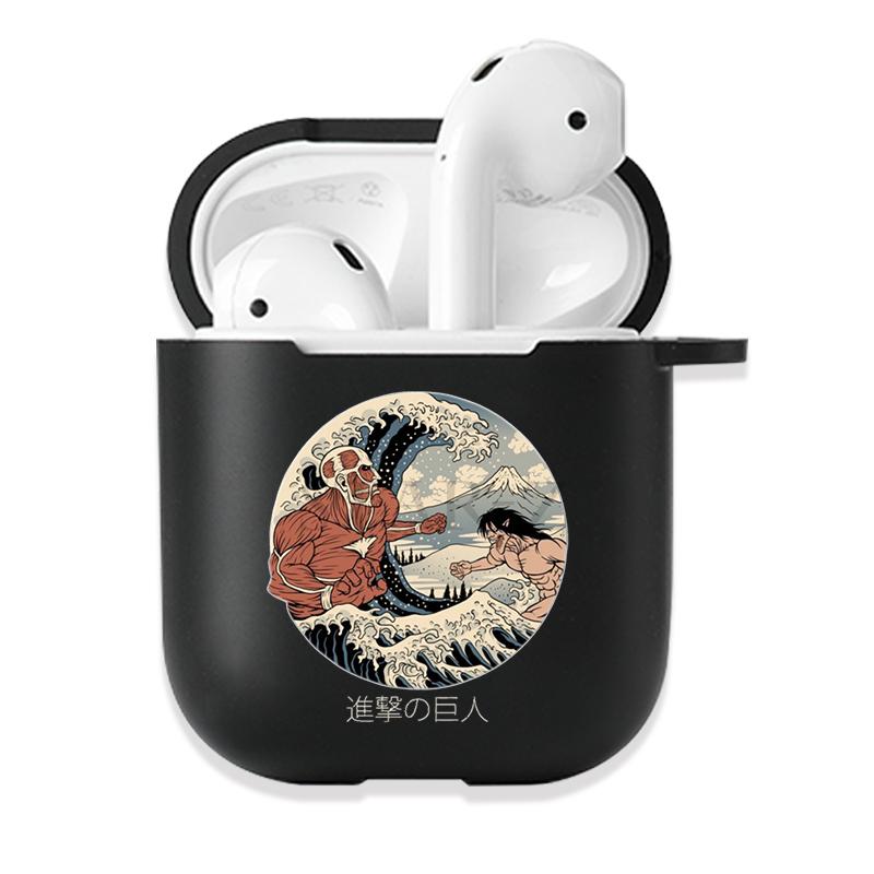 Мягкий черный силиконовый чехол для Apple Airpods Pro 3 2 1 The Great Wave of Kanagawa Bluetooth, беспроводные чехлы для наушников Airpod Cover