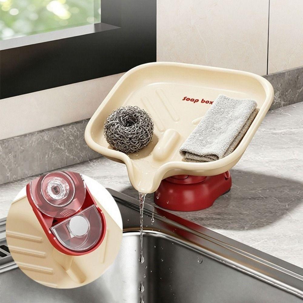 Plastic Flexible Angle Soap Rack Adjustable Angle Self Draining Soap Holder for Bathroom