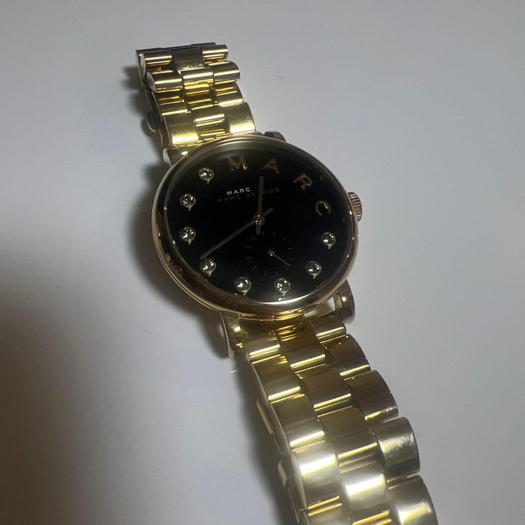Used MARC JACOBS gold watch