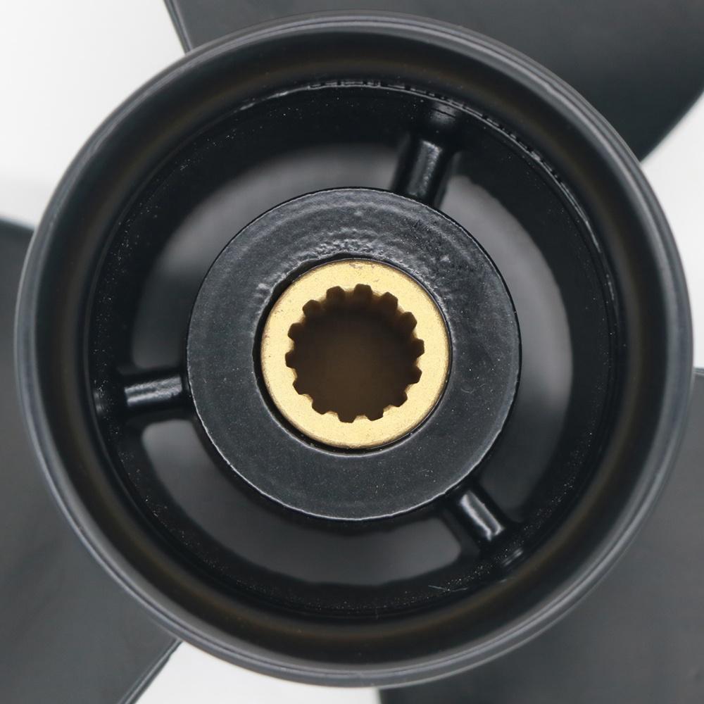 Outboard Propeller for Tohatsu/Mercury 9.9HP/15HP/20HP 9.25*10 Aluminum Alloy Propeller 3-Blade, 14 Spline