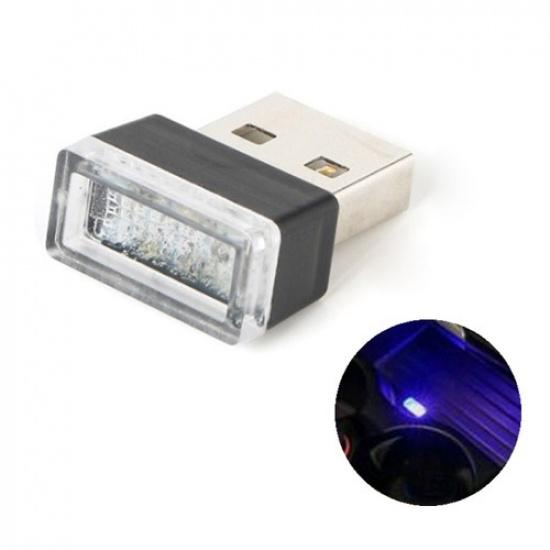 3x USB LED Lights Car Interior Neon Atmosphere Ambient Lamp Bulb Accessories