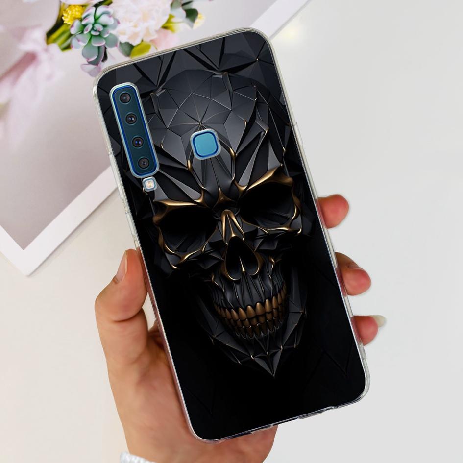 For Samsung Galaxy A9 2018 Case A920 SM-A920F Silicone Cover Popular Flower Clear TPU Soft Phone Case For Samsung A9 2018 Bumper