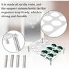 Coffee Pod Drawer Organizer, K Cup Drawer Holder Organizer, Clear Acrylic Coffee Pod Holder, K Cup Organizer Tray for Office and Kitchen (12 Holes)
