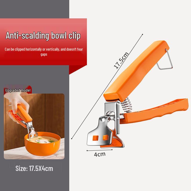 Anti-Scald Non-Slip Silicone Bowl and Plate Lifter Clip