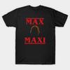 Мужская черная футболка с принтом Max Maxi Печать на термотрансферной бумаге без вырезки Хлопковая футболка