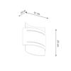 Hestia black wall lamp