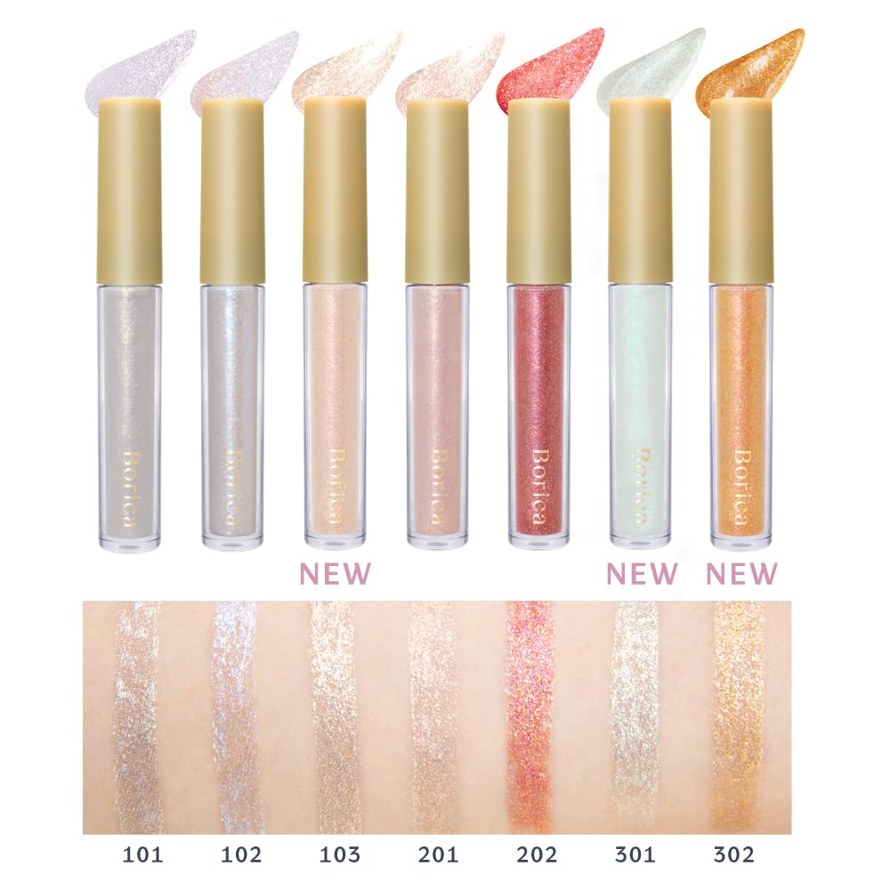 Сыворотка Borica Глиттерная подводка для макияжа Глиттерные тени для век Подводка для глаз Область вокруг глаз Содержит косметические ингредиенты Увлажняющая От мешков под глазами Гиалуроновая кислота