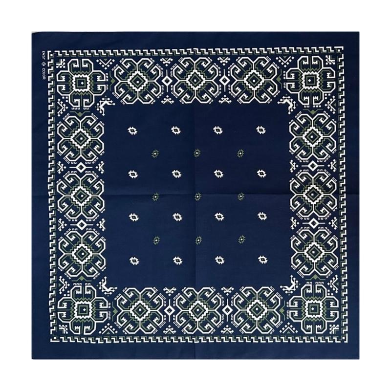 Stylish Ethnic Bandanas for Hip Hop Enthusiasts Breathable Square Scarf and Headwear Unisex Hair Accessory for Women