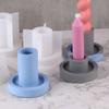 Cement Round Candlesticks Silicone Molds DIY Concrete Plaster Nordic Candle Holder Pottery Mould Home Decor Handicrafts Gift