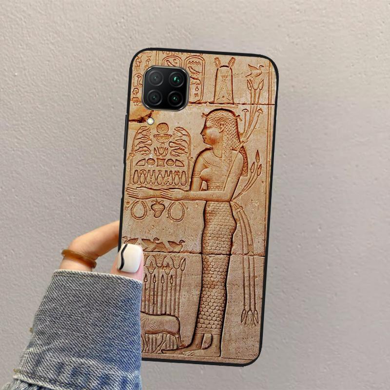 Ancient Egypt Cuneiform For Huawei Nova 10 9 SE 8i 11i 12i 12s Y60 Y61 Y70 Y90 Y72 Y73 Y91 P60 Pro P40 P30 Lite Case