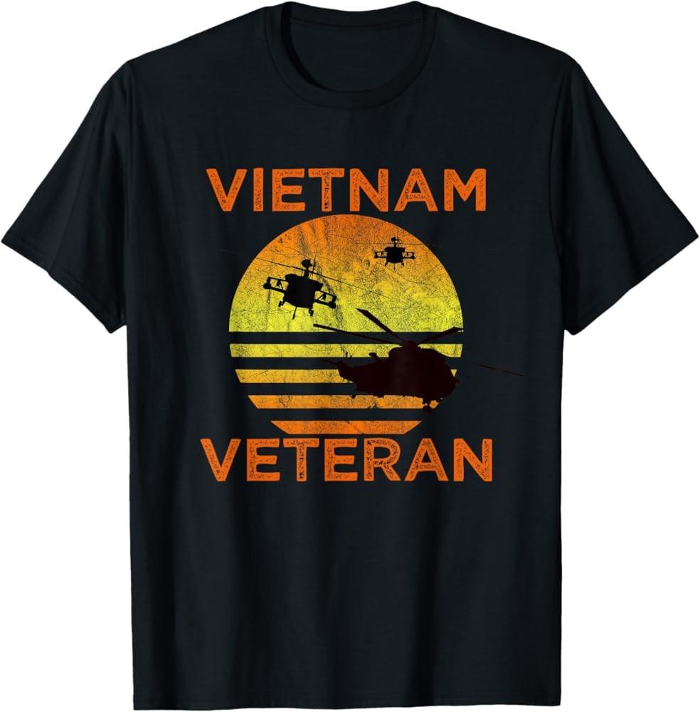 New Vietnam Veteran - Pround Classic Retro Shirt Made in USA Size S to XL