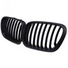 Car Front Bumper Center Grilles for BMW X5 E53 3.0d/3.0i/4.4i/4.6is 2000 2001 2002 2003 Pre-facelift Matte Black