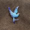 Classical Chinese Style Enamel Rhinestone -Studded Swallow Bird Brooch Cheongsam Hanfu Brooch