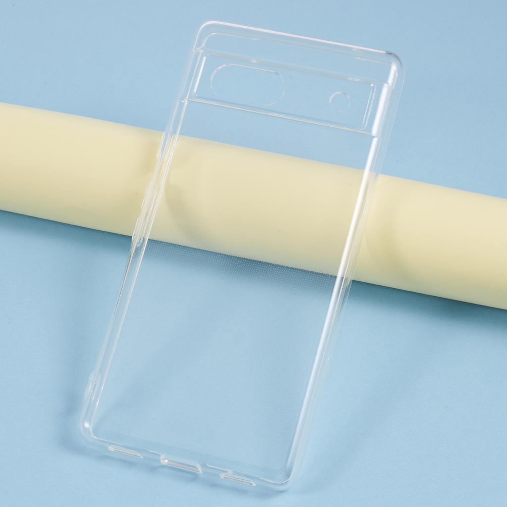 Для Google Pixel 7a Чехол Без водяных знаков 2,0 мм Прозрачная телефонная TPU накладка