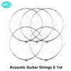 Одиночные гитарные струны, 5 шт., верхняя часть акустической бас-гитары
