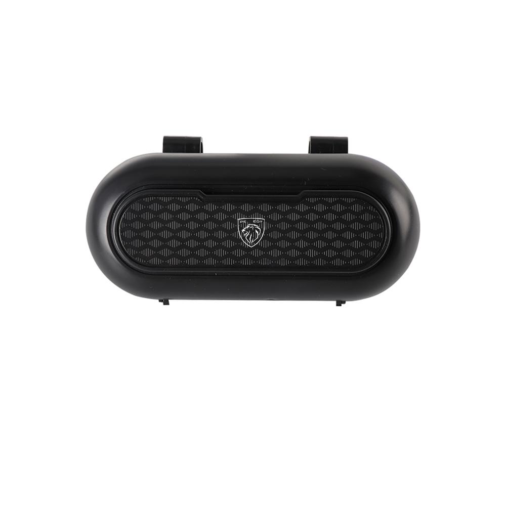 Car Sun Visor Glasses Storage Box Sunglasses Clip Key Card Holder For Peugeot 508 107 206 307 308 2008 207 208 3008 Accessories