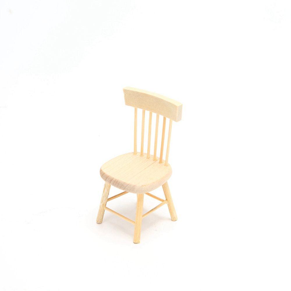 Accessories Miniature Doll House Decoration Wooden Table Simulation Chair Table Furniture Toys