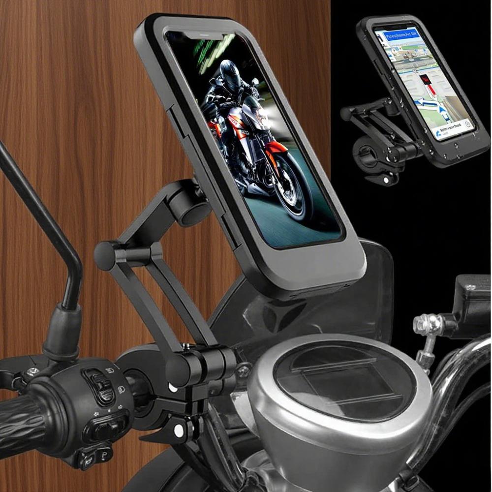 Bike Phone Mount Waterproof.Universal Mobile Phone Holder,Adjustable 360° Rotation Phone Mount Bicycle Stroller Handlebar Clamp