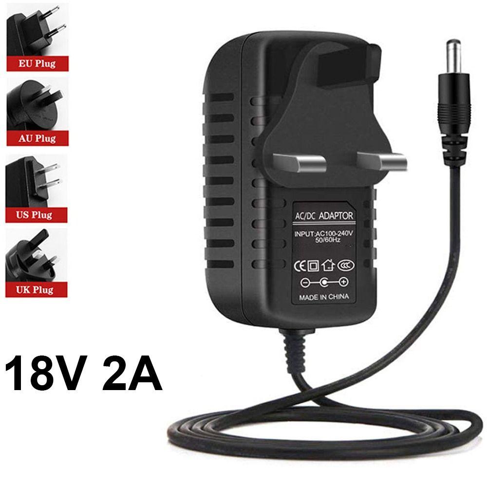 Консоль EU US UK AU Plug Динамик Светодиодная лента 18 В 2 А 100~240 В AC в DC Преобразователь Адаптер питания