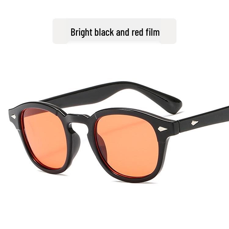 New Ocean Rivet Round Sunglasses – Celebrity-Style European American Retro Shades