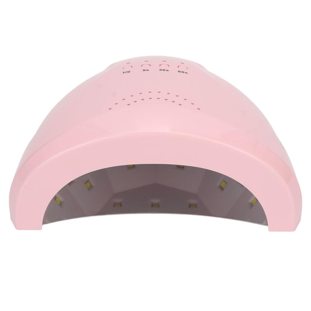UV LED Nail Lamp Intelligent Infrared Sensor Touch Screen Pink UV Lamp Nail Dryer 100‑240V EU Plug