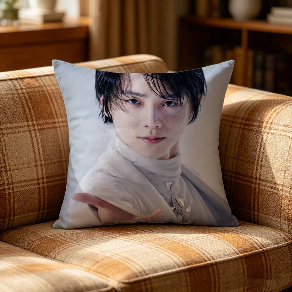 A Jump Legend HHanyu Yuzuru Pillow Case Pattern Printed Pillowcase For Living Room Sofa Cushion Cover