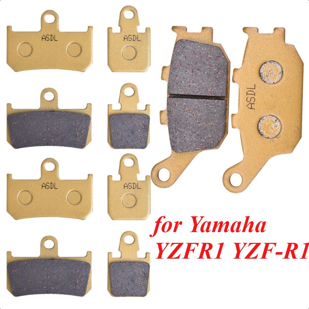 Передние и задние тормозные колодки для мотоцикла Yamaha YZFR1 YZF-R1 YZF R1 1000 2007- 2014 YZF1000 ABS