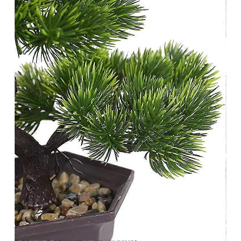 2PC Artificial Plant Welcome Pine Artificial Flower Water Plant Accessories Green Plant Bonsai