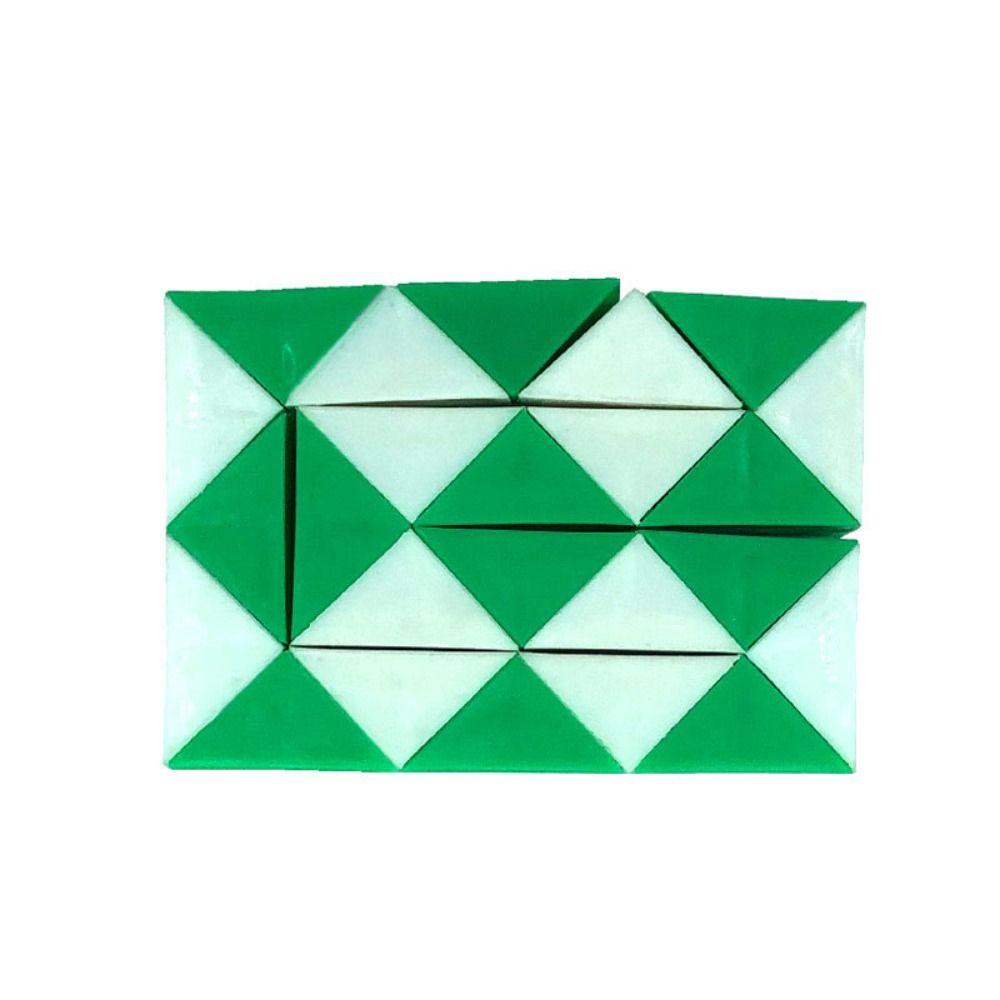 Detachable Magic Snake Cube Transformable Cube Magic Snake Ruler Puzzle Kids/Children/Toddler