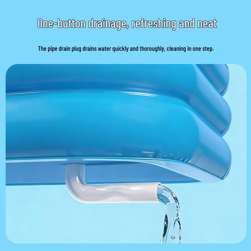 Bestway Blue and White 3-Ring Inflatable Pool