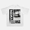 2024 RWB Car Black and White Short Sleeve JDM Car Culture T-shirt Hip Hop American Small Neckline Hiphop Top Vintage