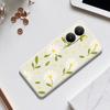 For Xiaomi Redmi Turbo 4 5G/Poco X7 Pro 5G Case White Flowers Green Leaves Pattern Printing Straight Edge TPU Phone Back Cover