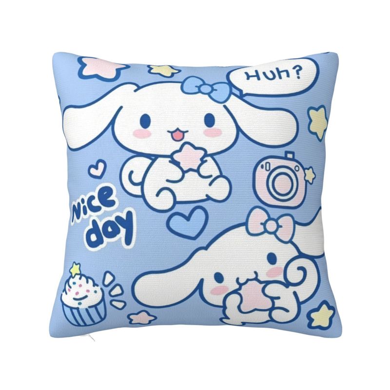 Пользовательская наволочка с мультяшным персонажем Cinnamoroll Sanrio 45x45 см Собачка Югуй Сина Коричный Пес Бархатная Роскошная Подушка для Автомобиля Дивана