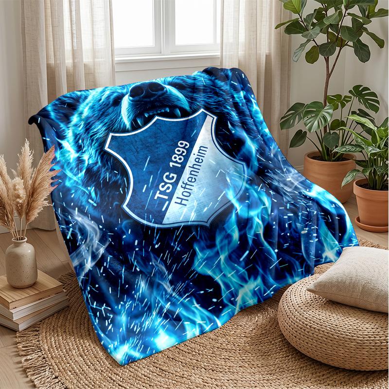 TSG Hoffenheim FC Soft Flannel Fleece Blanket Lightweight Cozy Warm Throw Blanket For Sofa Bed Home Decor