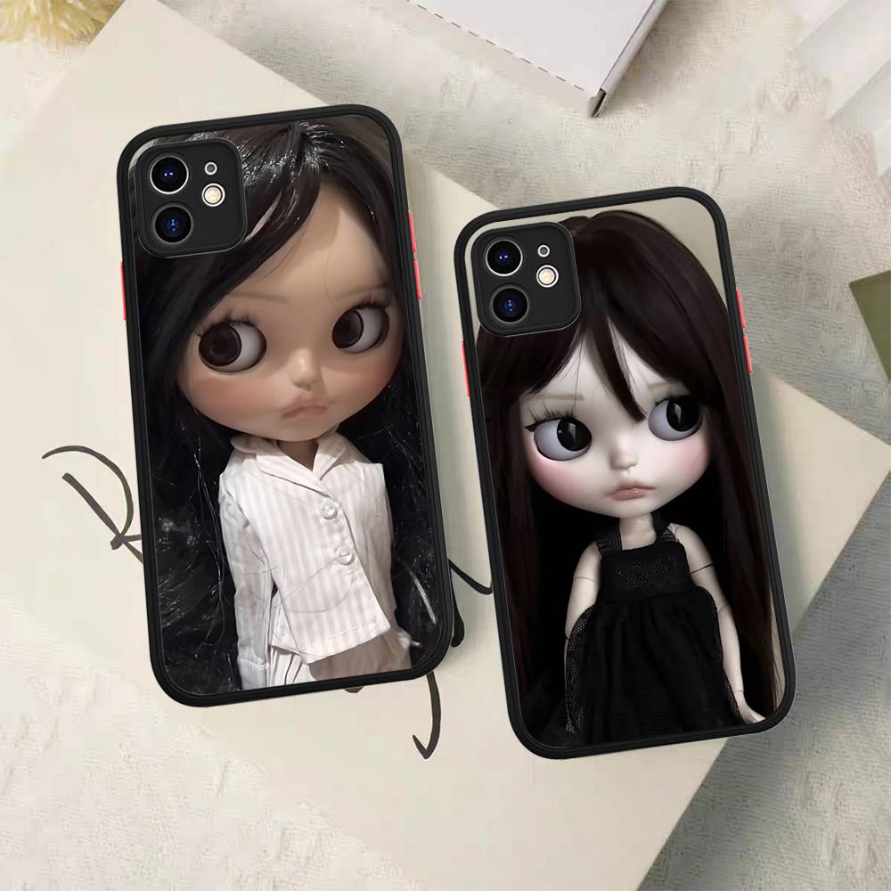 Темная милая кукла Девушка Арт Чехол для телефона Для IPhone 16 15 14 Plus 15 13 12 11 Pro Max X XS MAX Матовый чехол