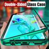 Double Sided Glass Magnetic Metal Phone Case for Xiaomi Redmi Note12 Pro 5g Note 9s 9 8 7 Pro 8T POCO X3 Pro X5 F3 F5pro Shockproof Protective Cover
