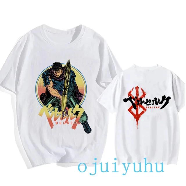 Graphic Japanese Anime Harajuku Berserk Guts Eyes Print Funny T Shirt Cool Summer T-shirt Manga Streetwear Tshirt Hip Hop Tees