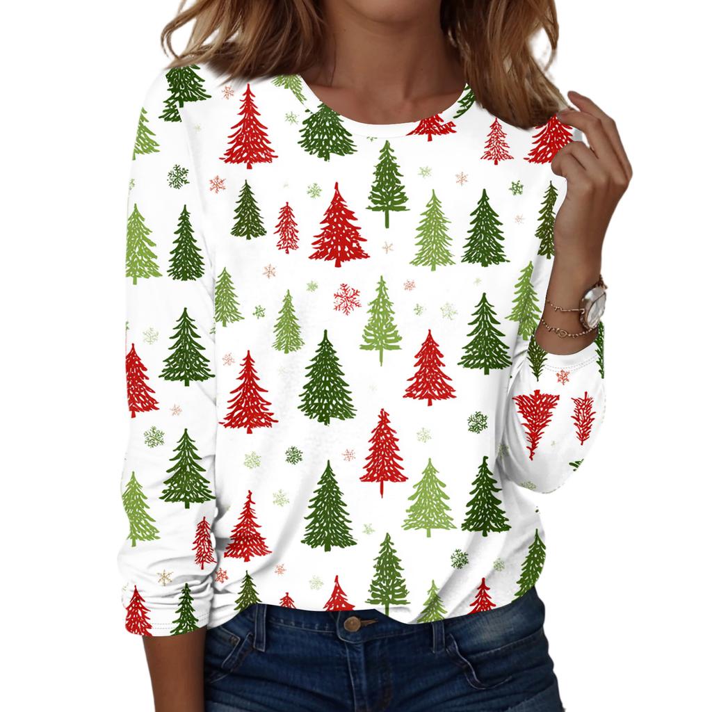 Женская мода Повседневная футболка с V-образным вырезом, длинными рукавами и декоративными пуговицами