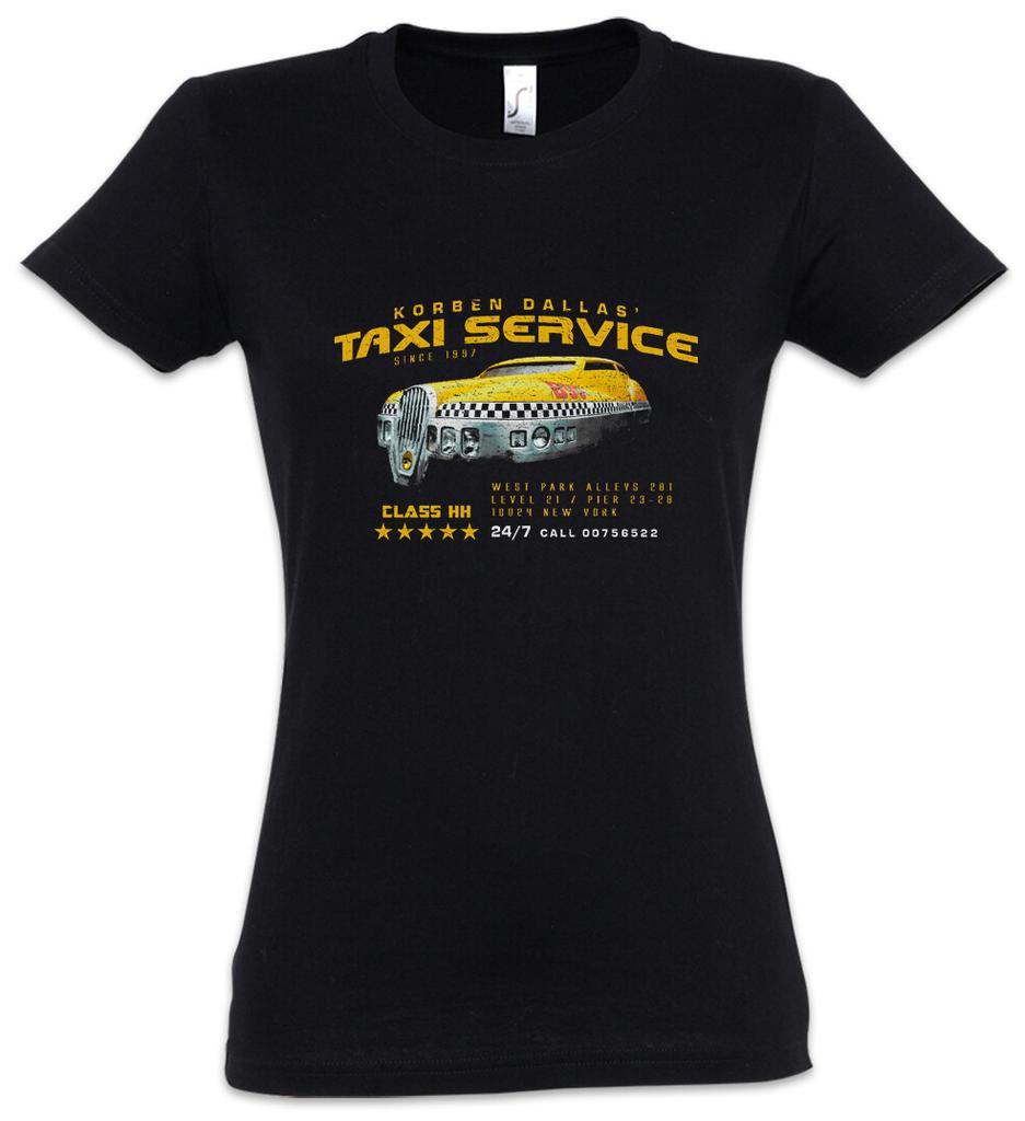 Korben Dallas Taxi Service Women T-Shirt the fifth Logo Fun 5. 5th Element Fun